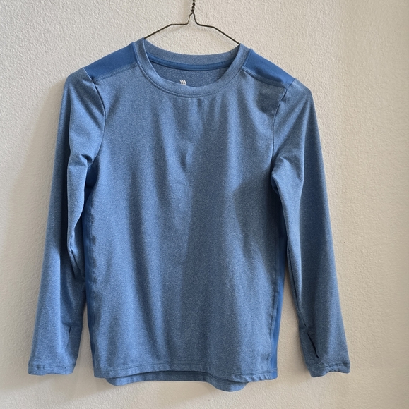All in Motion blue long g sleeved drifit shirt size 8/10 - Picture 1 of 4